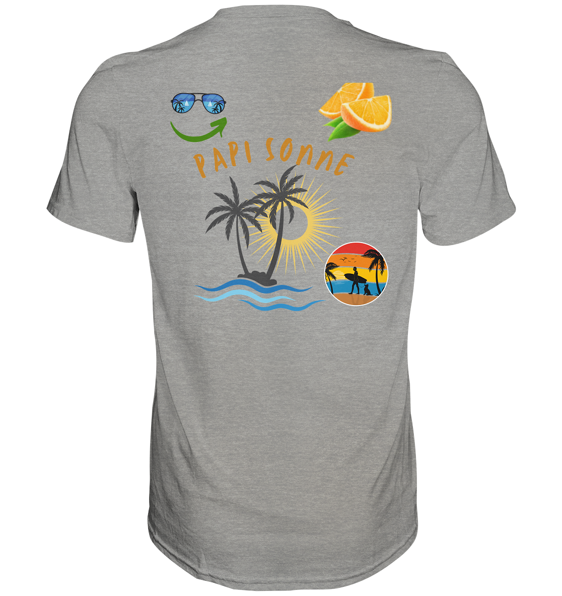 Papi Sonne - Summer Vipes, versch. Farben, - Premium Shirt