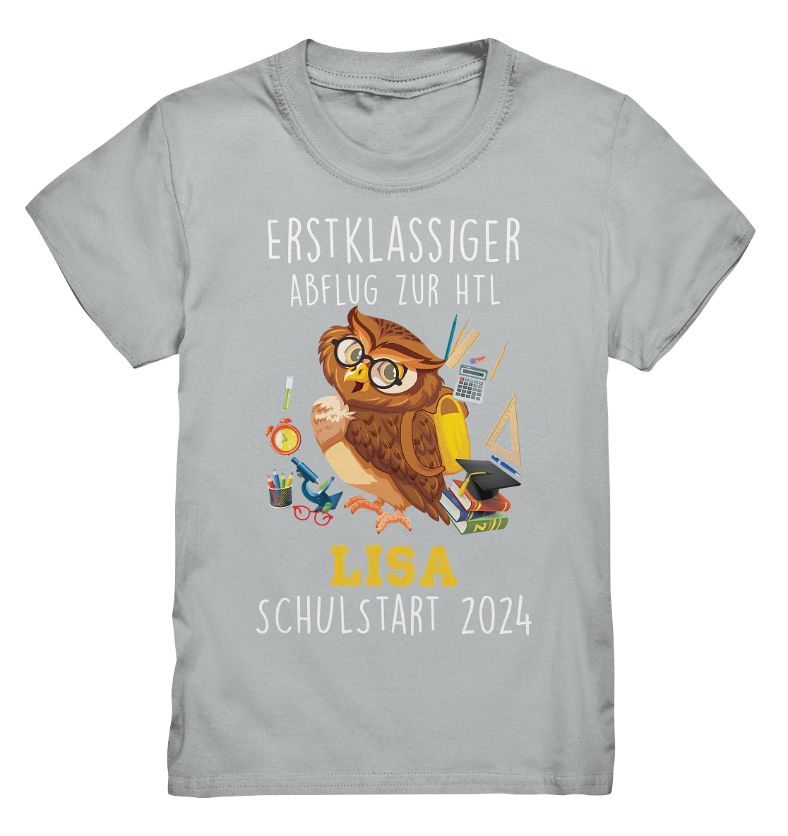 Kid's Shirt "Eule", Jahr, Schule und Name personalisierbar - Kids Premium Shirt